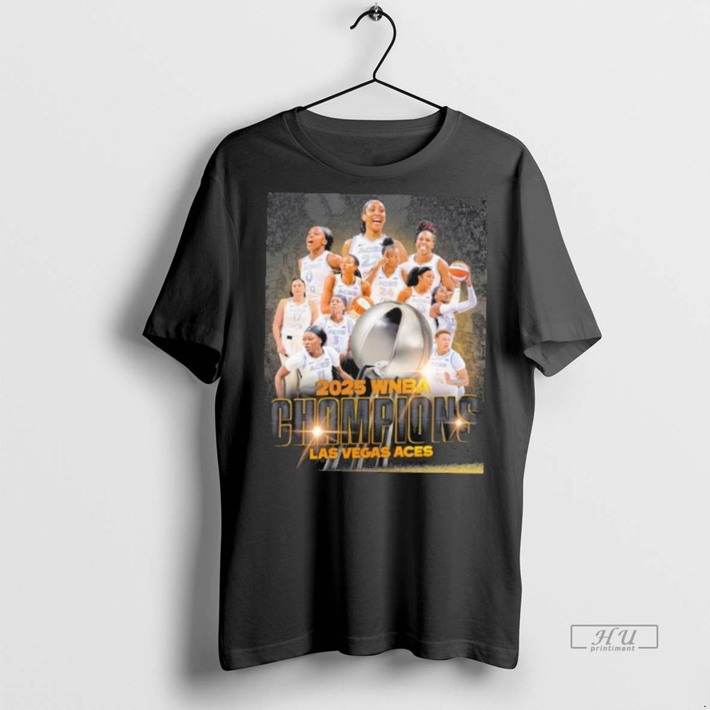 Officials Las Vegas Aces 2025 025 Wnba Champions Tee Shirt Sweater