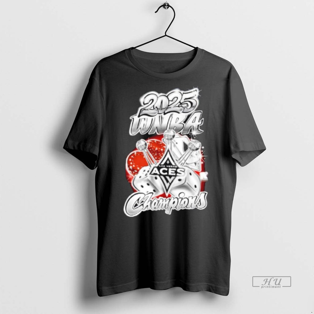 Officials Las Vegas Aces 2025 Wnba Champions Triple Crown Tee Shirt Sweater