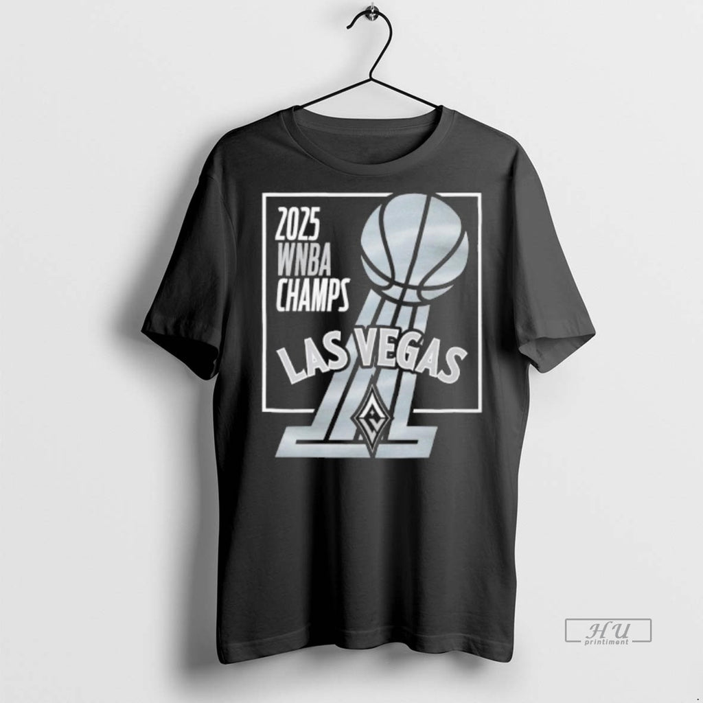 Officials Las Vegas Aces 2025 Wnba Champs Trophy Tee Shirt Sweater