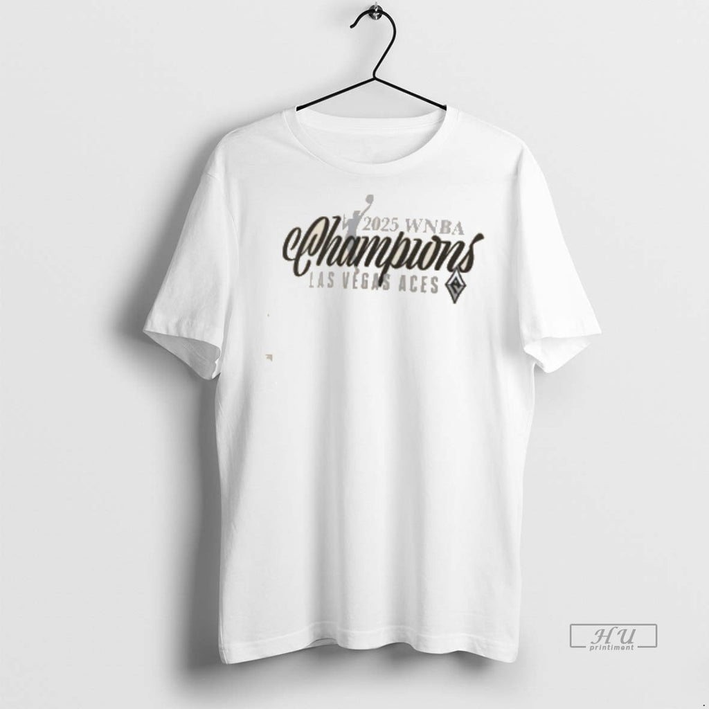 Officials Las Vegas Aces 2025 Wnba Finals Champions Elegance Two Sided Mockup Two Side Tee