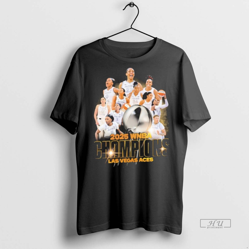 Officials Las Vegas Aces 2025 Wnba Finals Champions Tee Shirt Sweater