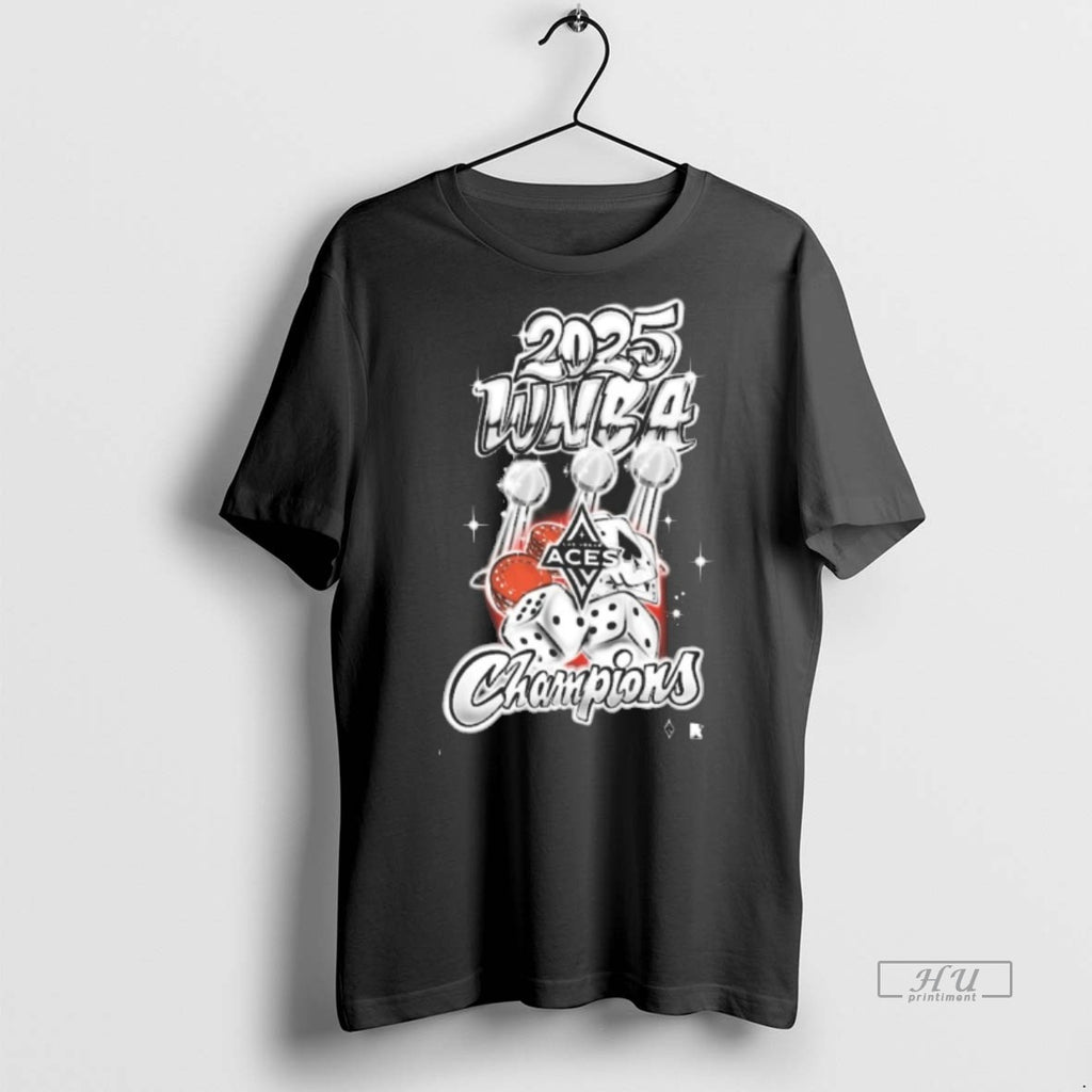 Officials Las Vegas Aces Basketball 2025 Wnba Finals Champions Graffiti Art Logo Tee Shirt Sweater