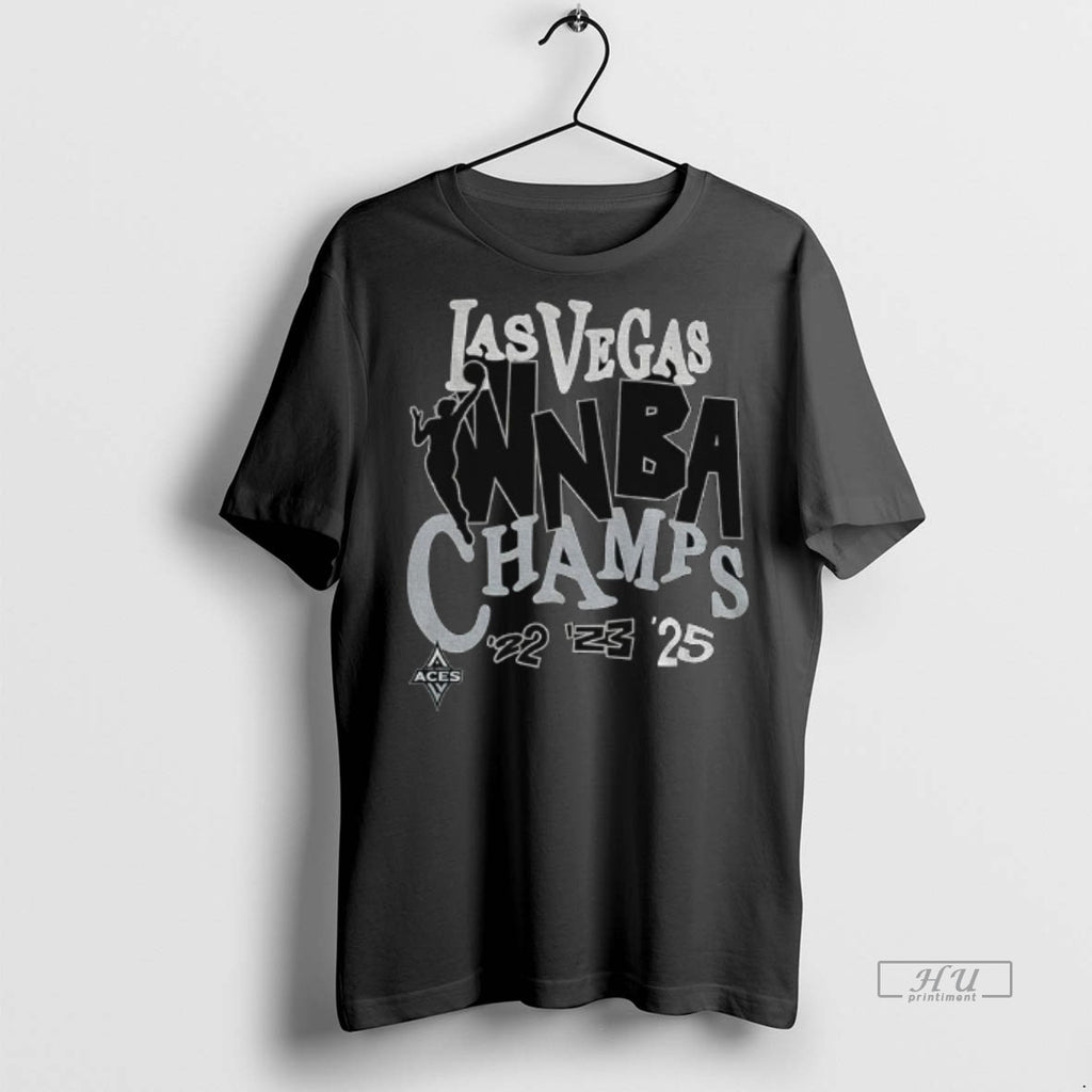 Officials Las Vegas Aces Basketball 2025 Wnba Finals Champions Graffiti Tee Shirt Sweater
