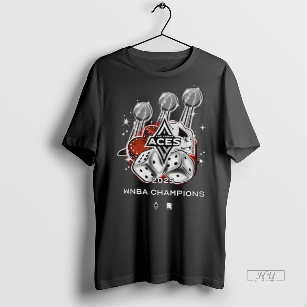 Officials Las Vegas Aces Three Time Wnba Champions 2025 Basketball Logo Tee Shirt Sweater