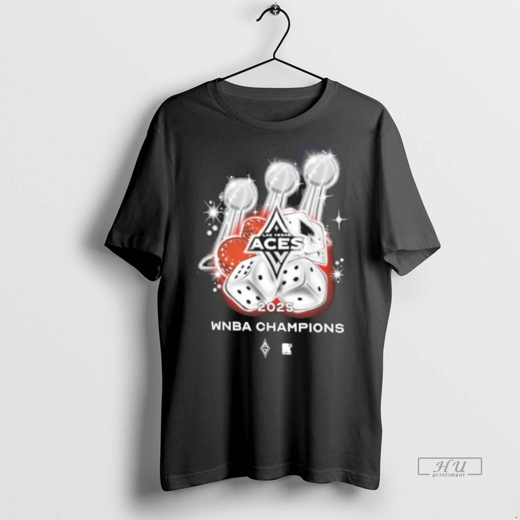 Officials Las Vegas Aces Three Time Wnba Champions Trophy Tee Shirt Sweater