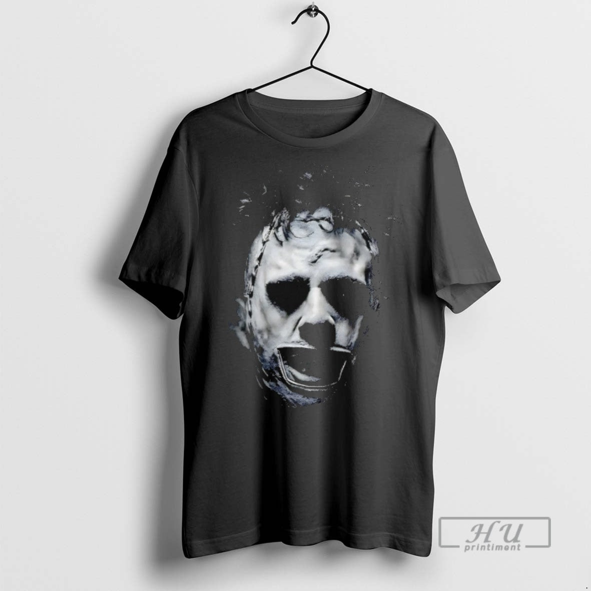 Officials Leatherface Horror Character Big Face Halloween T Shirts