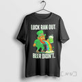Officials Leprechaun Vomiting A Rainbow Luck Ran Out Beer Didnt St Premium T Shirts Sweater