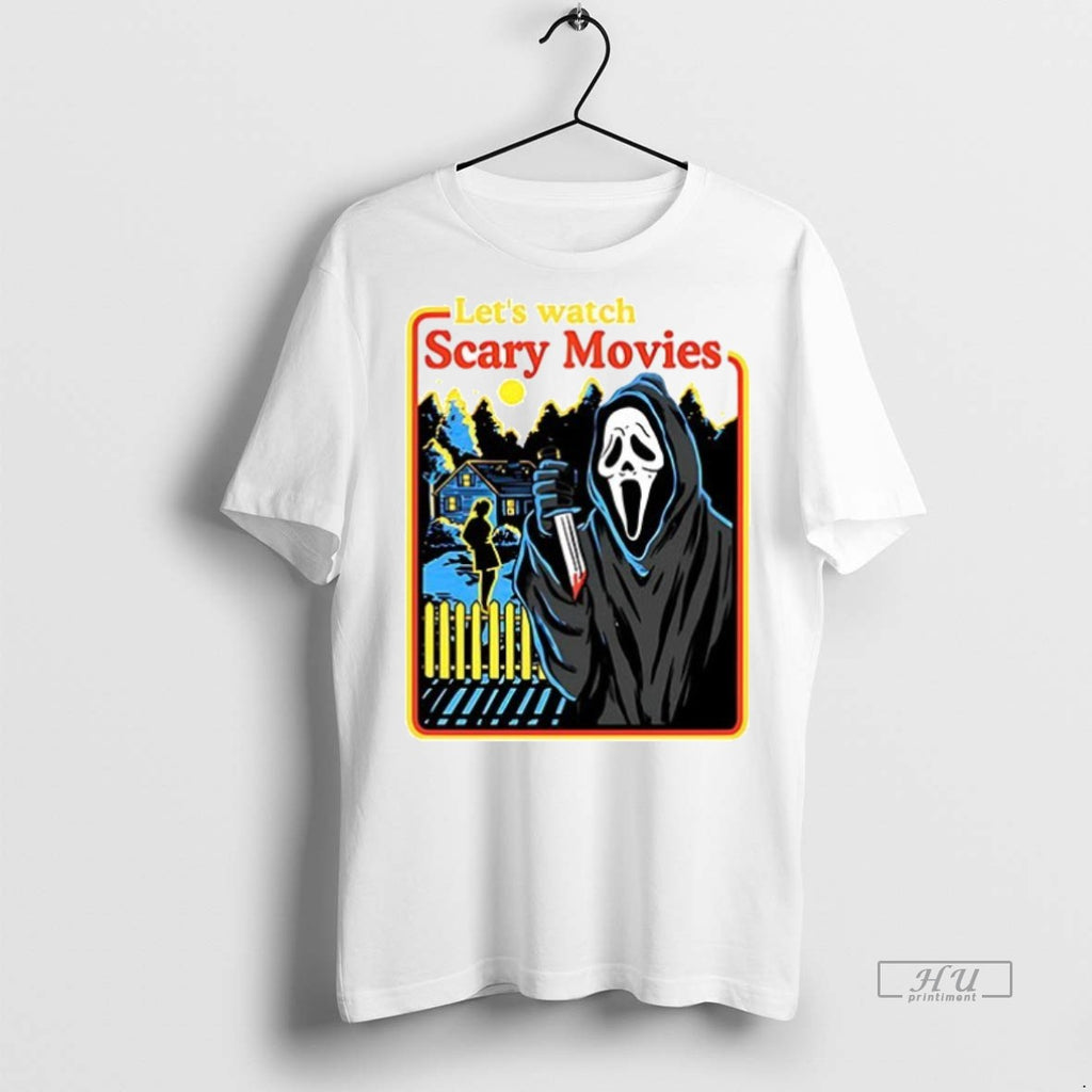 Officials Lets Watch Scary Movies Halloween Ceramic Ceramic And Classic Dad Cap Tee Shirt Sweater