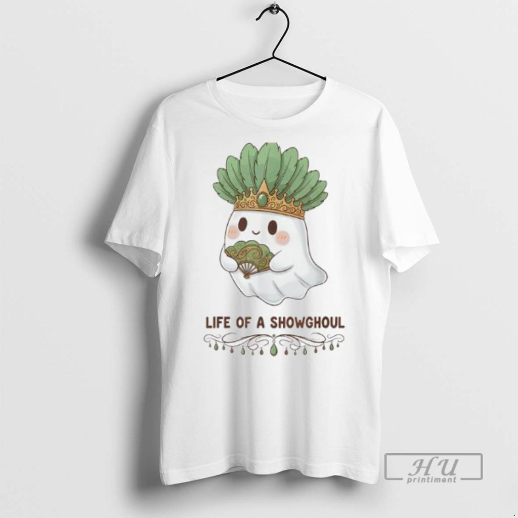 Officials Life Of A Showghoul Cute Kawaii Ghost Showgirl T Shirt