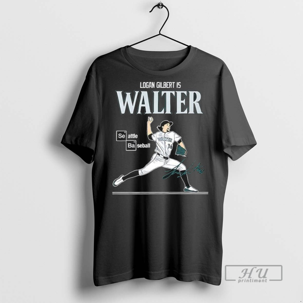 Officials Logan Gilbert Is Walter Seattle Baseball T Shirts Sweatshirt Hoodies
