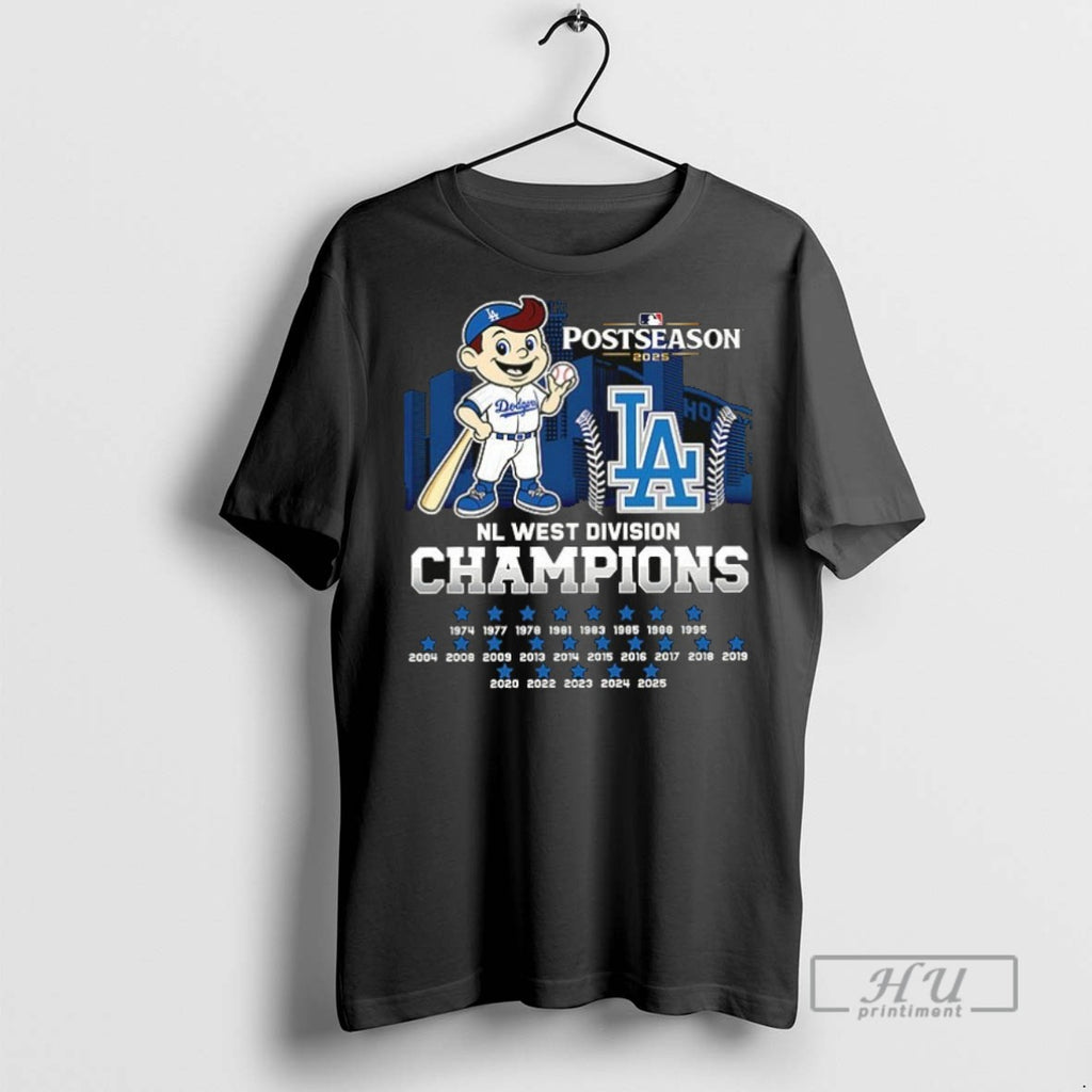 Officials Los Angeles Dodgers Nl West Division Champions 2025 Ceramic Ceramic And Classic Dad Cap