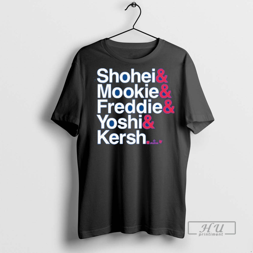 Officials Los Angeles Dodgers Shohei Mookie Freddie Yoshi And Kersh Ampersand Stars Names