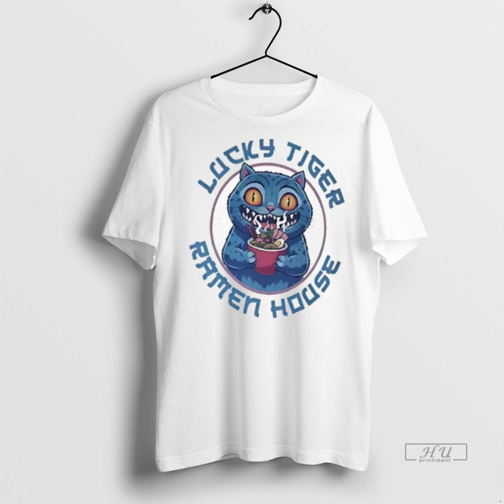Officials Lucky Tiger Ramen House Kpop Demon Hunters Derpy The Tiger Tee Shirt Sweater