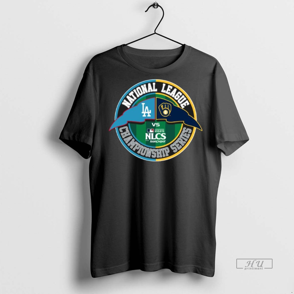 Officials Mlb Los Angeles Dodgers Vs Milwaukee Brewers 2025 Nlcs Matchup T Shirt Sweater