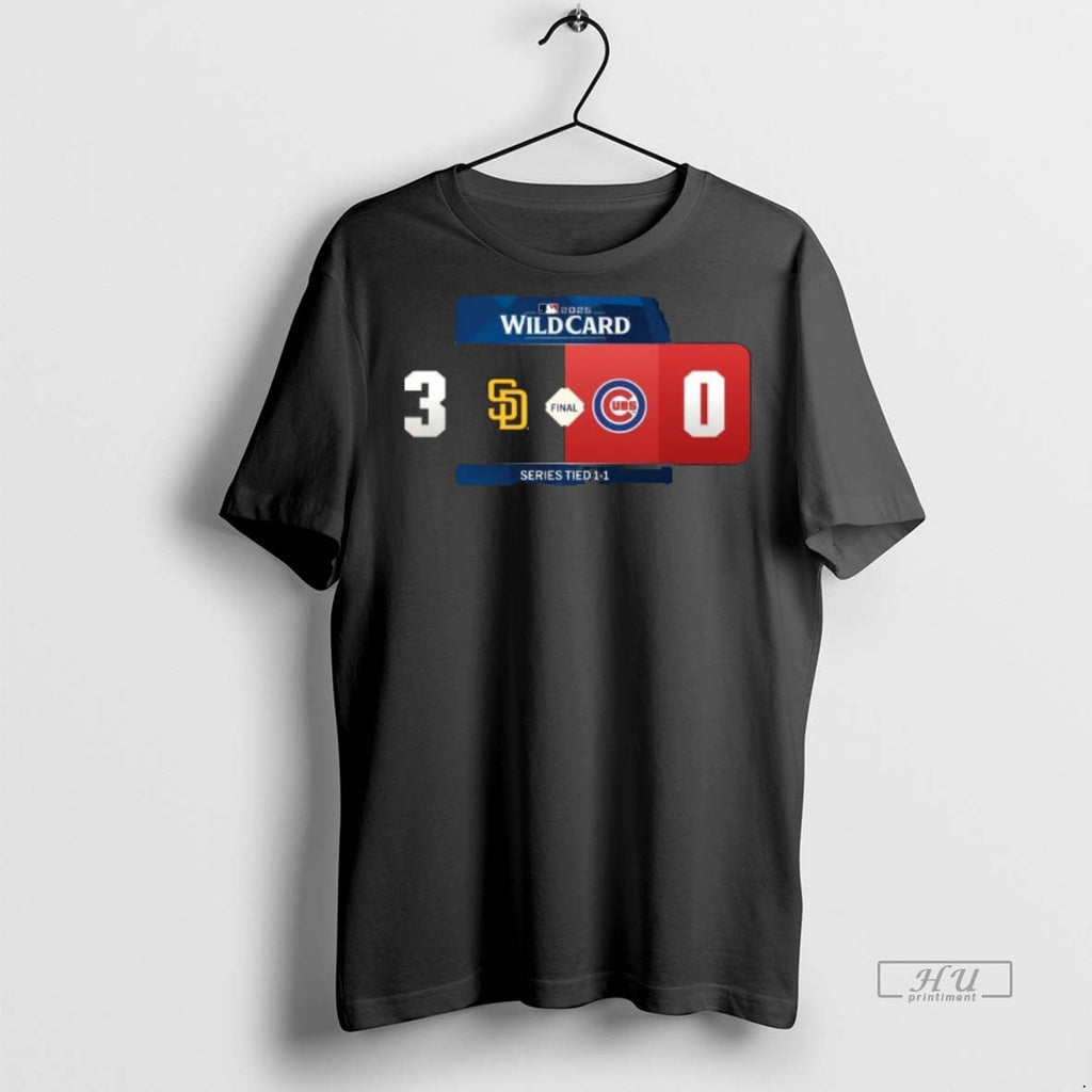 Officials Mlb Wild Card 2025 San Diego Padres 3 0 Chicago Cubs Final Series Tied