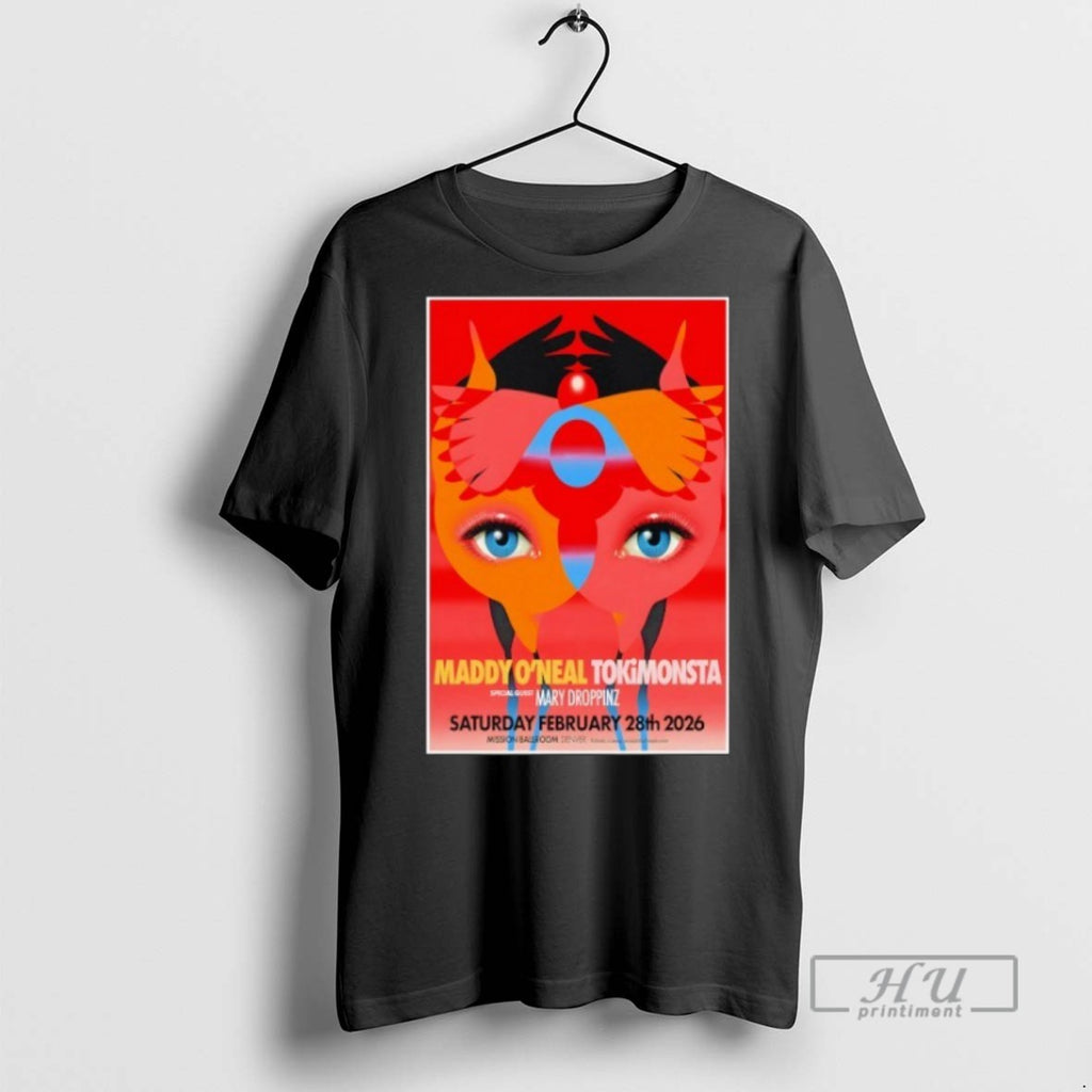 Officials Maddy Oneal And Tokimonsta Tour 2026 Mission Ballroom Denver T Shirt Sweatshirt Hoodies