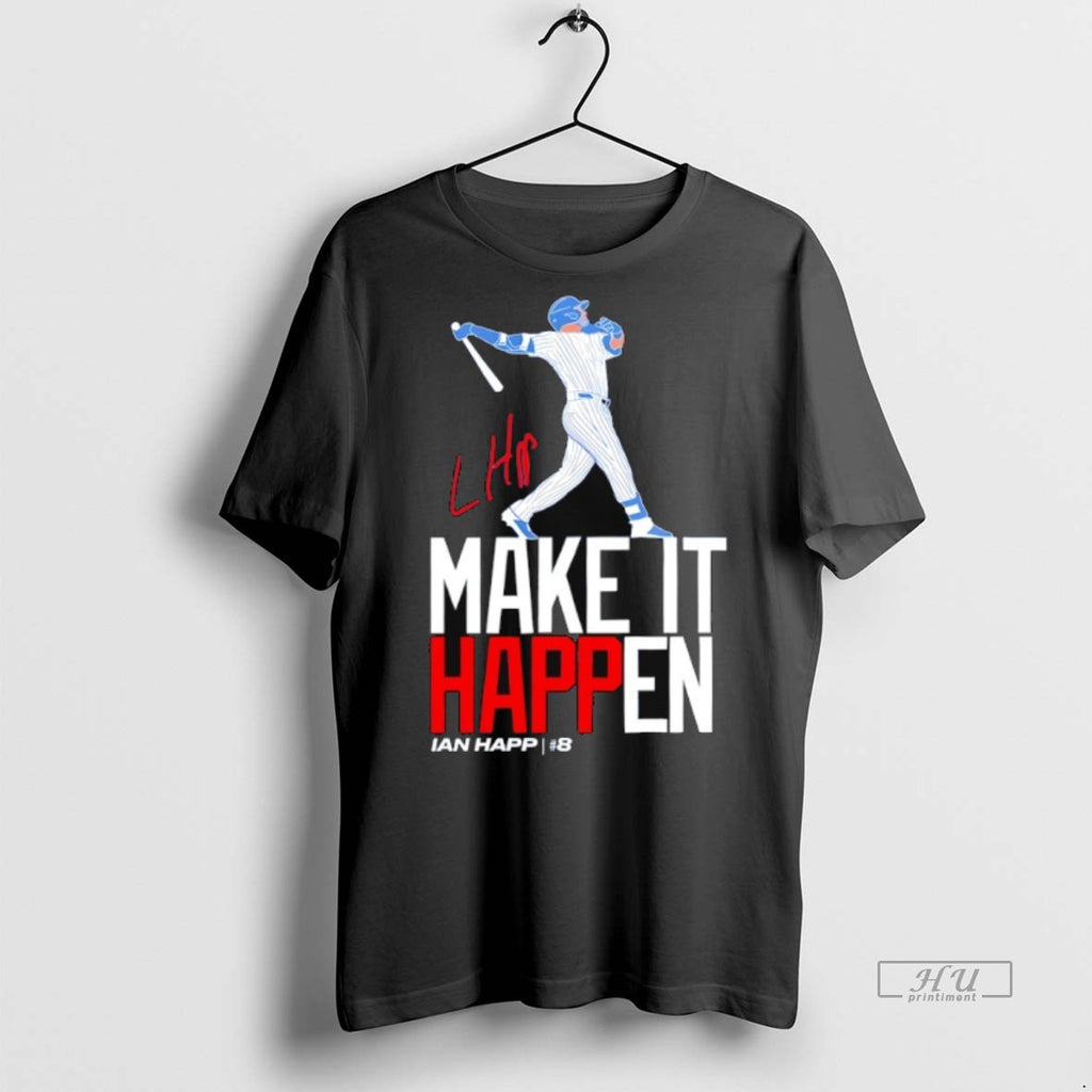 Officials Make It Happen Ian Happ Chicago Cubs Signature Tee Sweater
