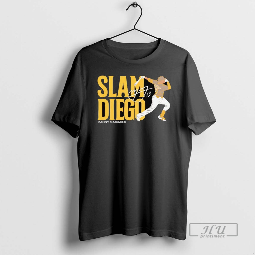 Officials Manny Machado Slam Diego Signature T Shirt