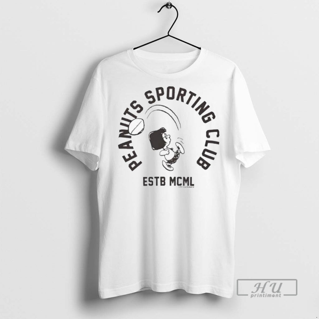 Officials Marcie Peanuts Sporting Club Ringer Estb Mcml T Shirt Sweatshirt Hoodies