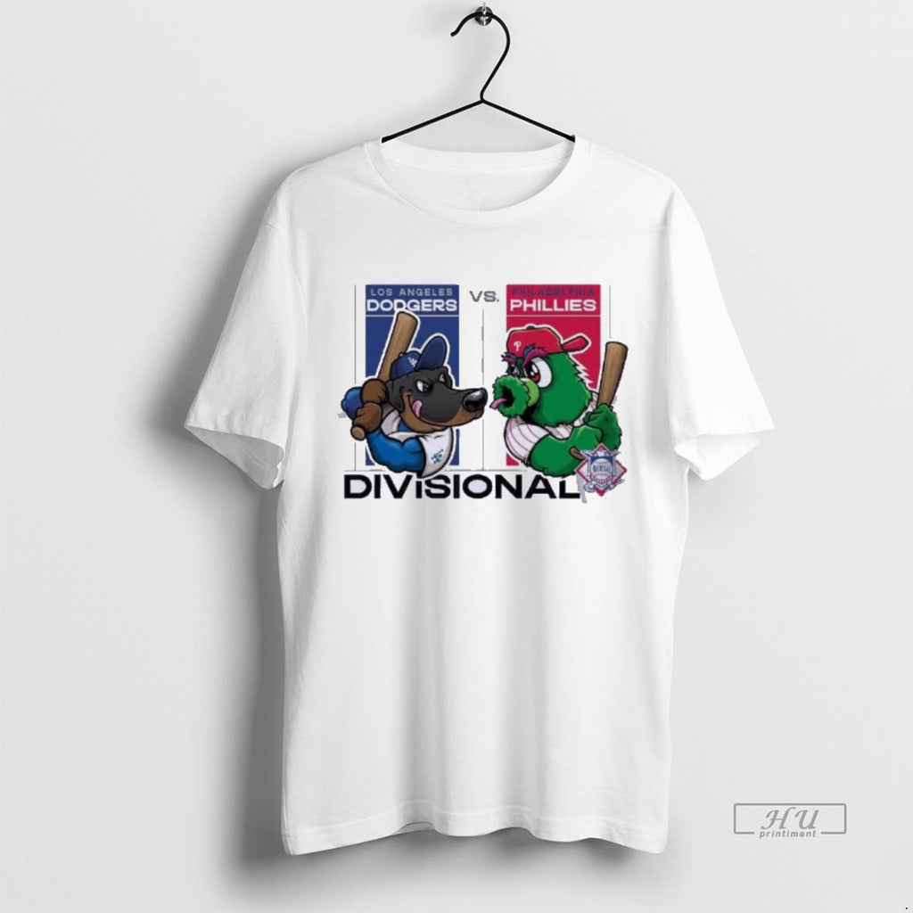 Officials Mascot Dodgers Vs Phillies 2025 Nlds Matchup Tee Shirt Sweater