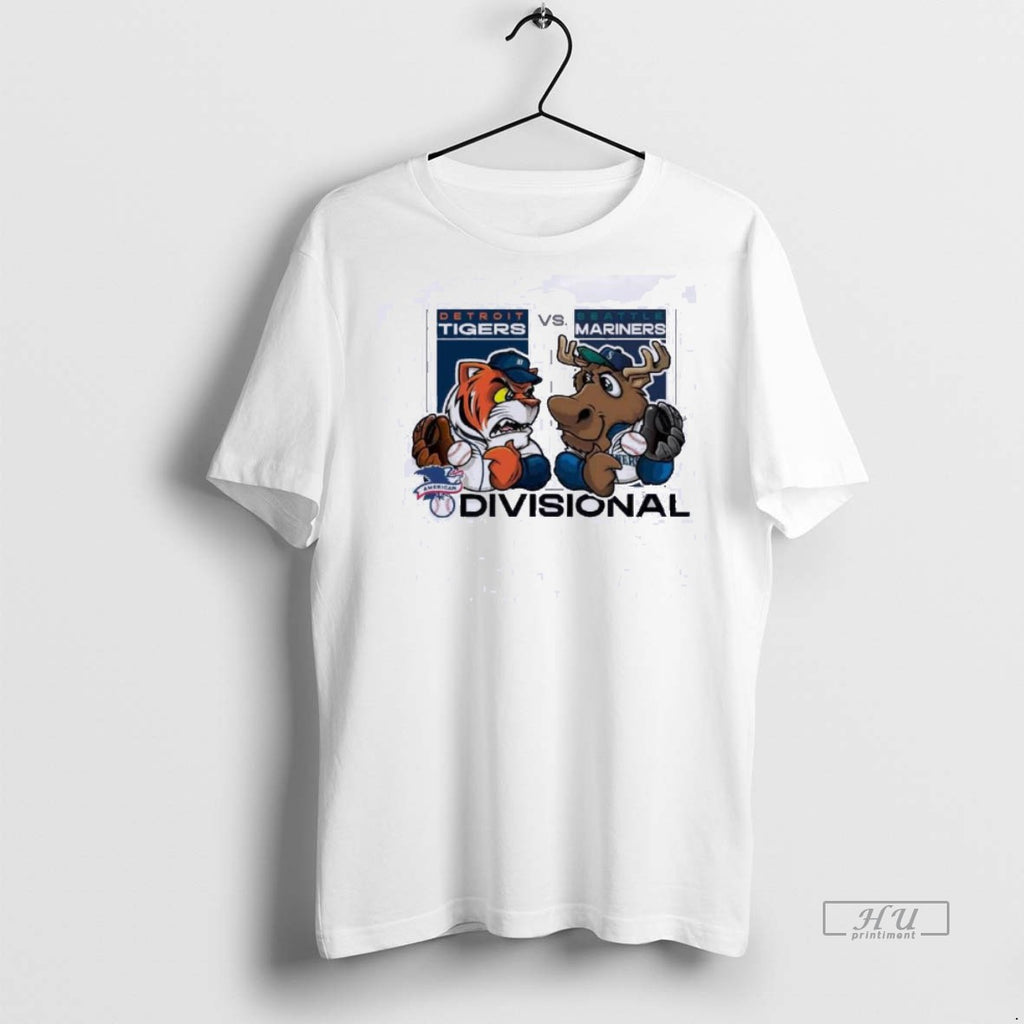 Officials Mascot Tigers Vs Mariners 2025 Alds Matchup Tee Shirt Sweater