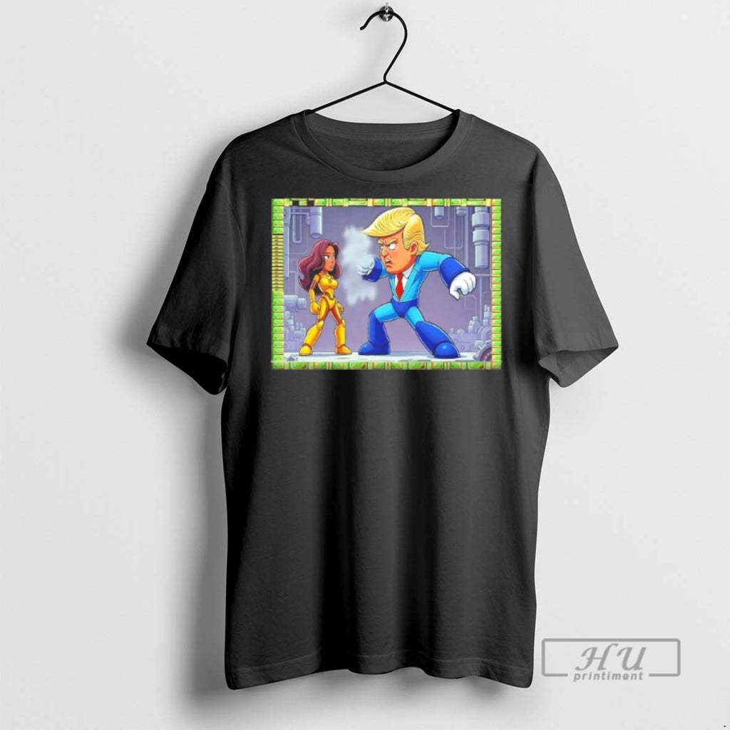 Officials Mega Man Donald J Trump Vs Kamala Harris T Shirt