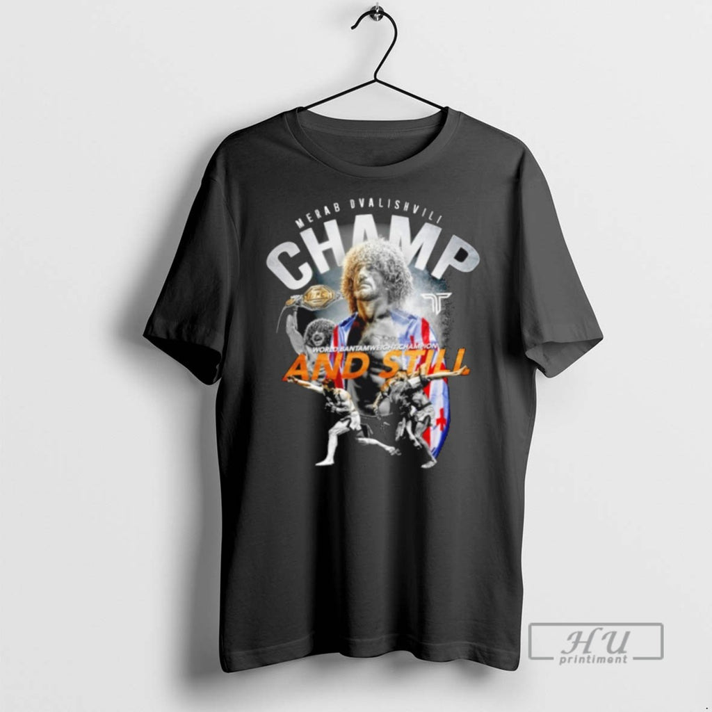 Officials Merab Dvalishvili And Still World Bantamweight Champion T Shirt