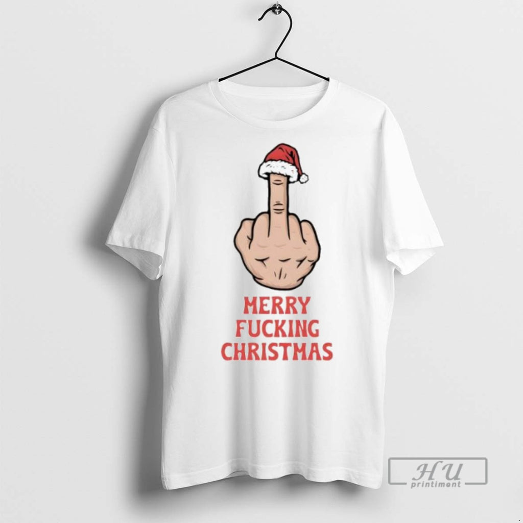 Officials Merry Fucking Christmas Middle Finger T Shirt Sweatshirt Hoodies