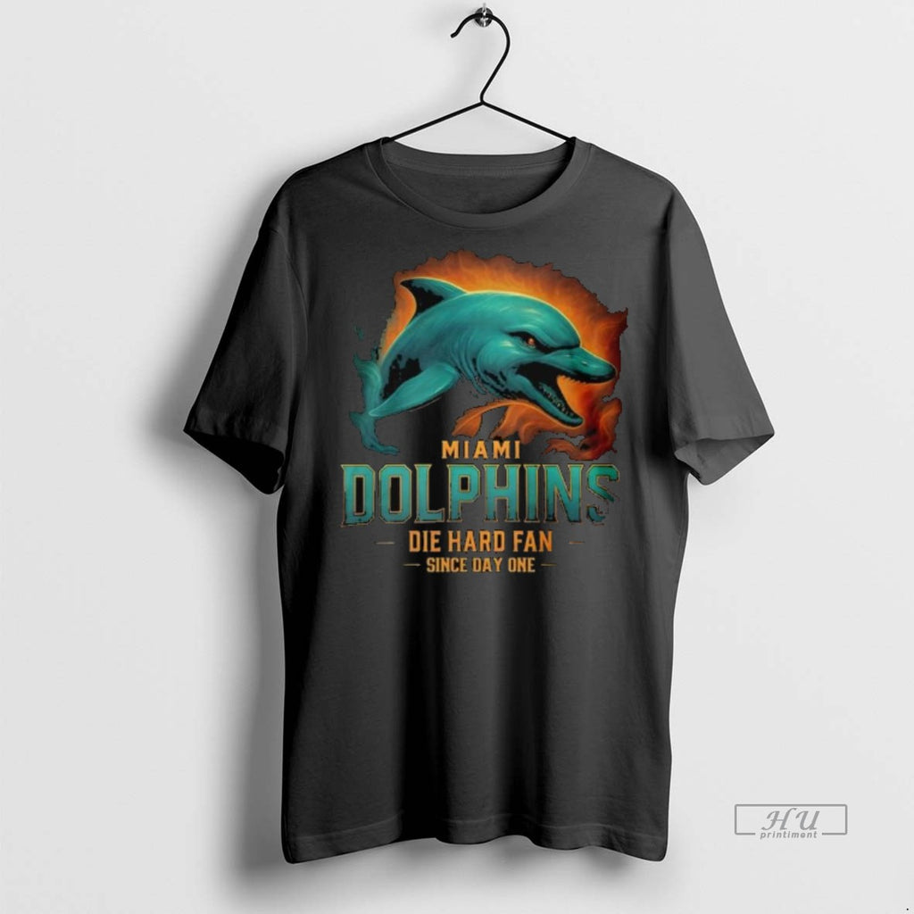Officials Miami Dolphins Die Hard Fan Since Day One Long Sleve Shirt Sweater
