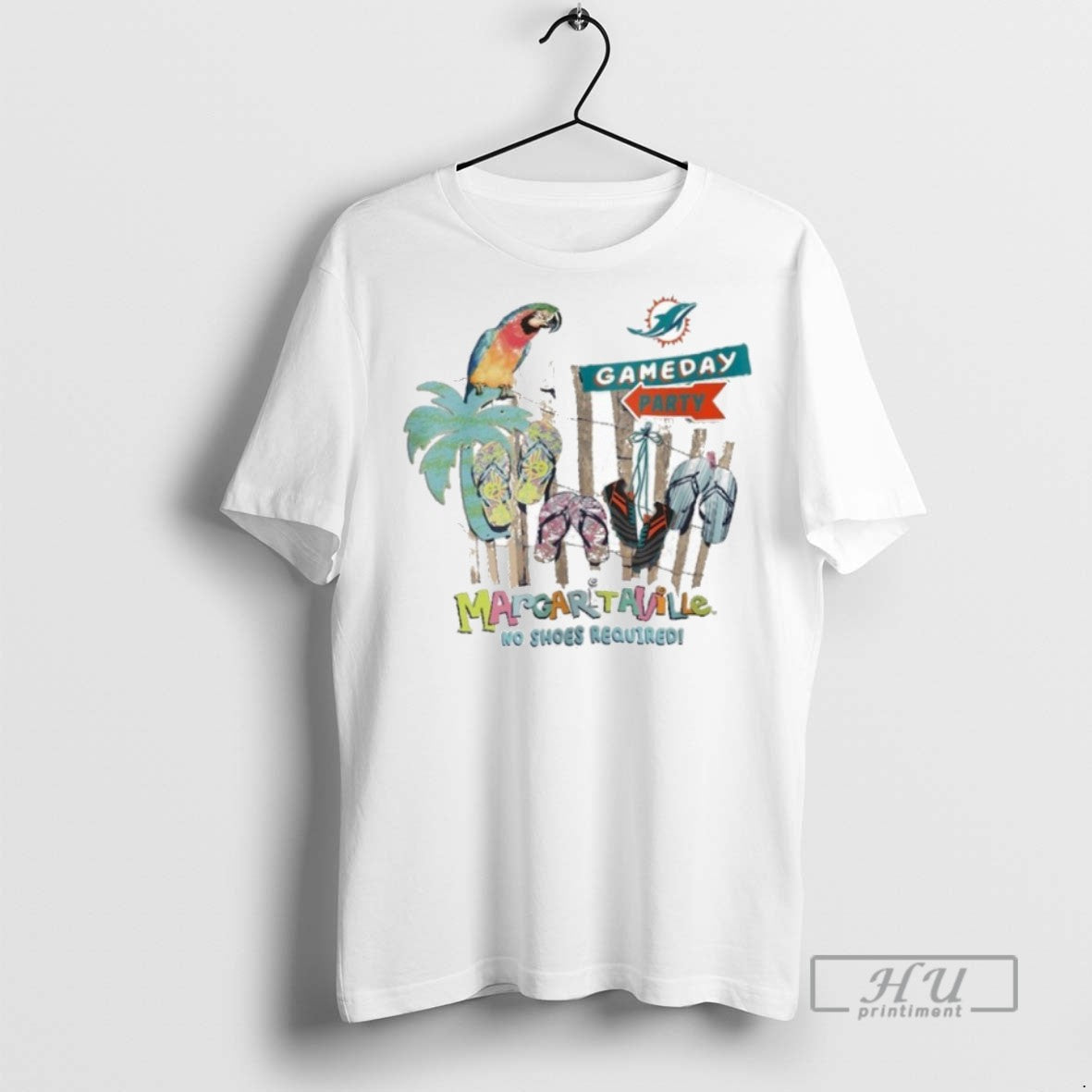 Officials Miami Dolphins Gameday Party Margaritaville No Shoes Required T Shirts Sweatshirt Hoodies