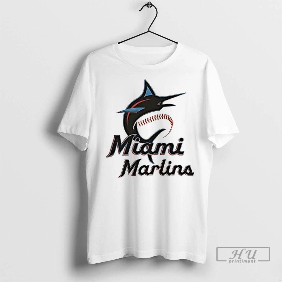 Officials Miami Marlins Baseball Stickman 2 Sided 1 T Shirts