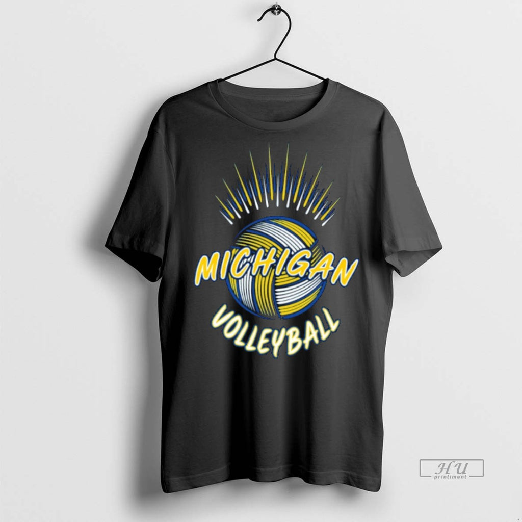 Officials Michigan Wolverines Volleyball Spike T Shirt Sweater