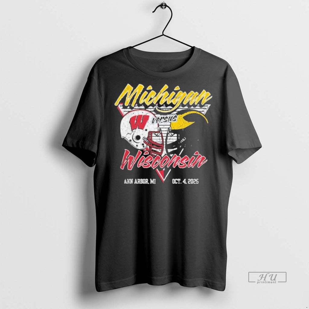 Officials Michigan Wolverines Vs Wisconsin Badgers 2025 Gameday Football Tee Shirt Sweater