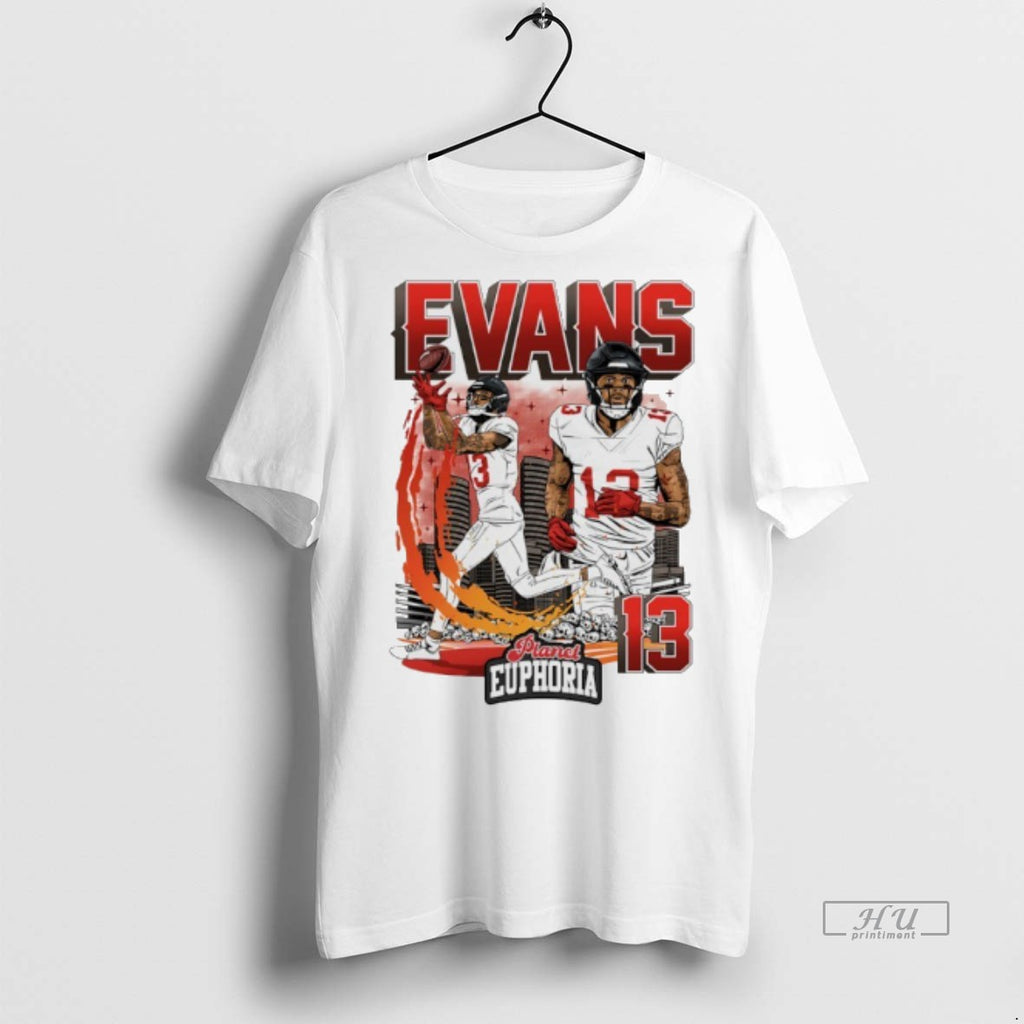 Officials Mike Evans 13 Tampa Bay Buccaneers Football Skyline Tee Shirt Sweater