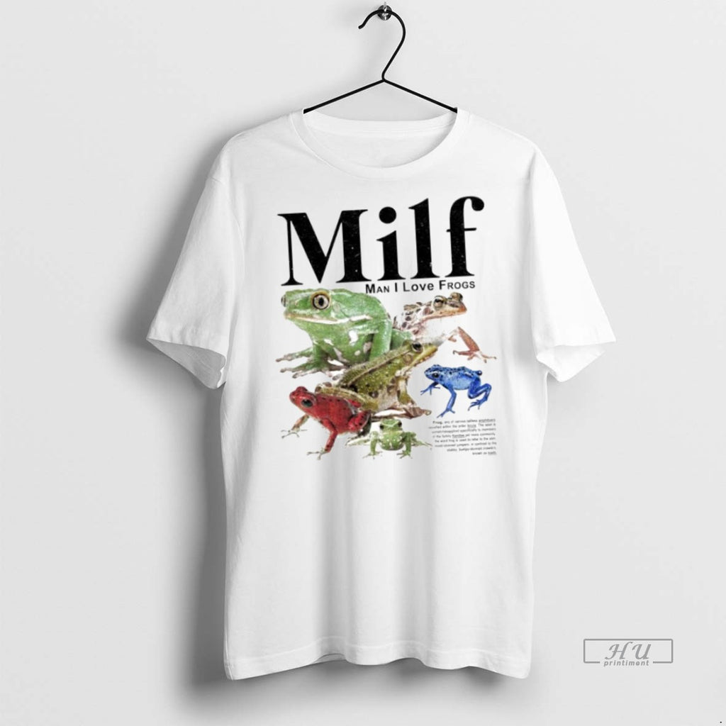 Officials Milf Man I Love Frogs Graphic Ornaments T Shirt Sweater