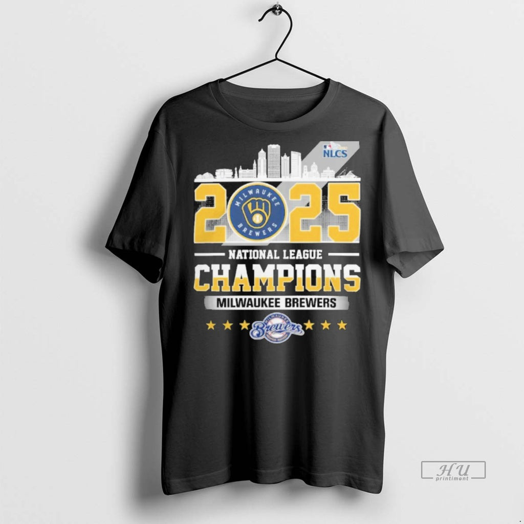Officials Milwaukee Brewers 2025 National League Champions Skyline Shirt Sweater