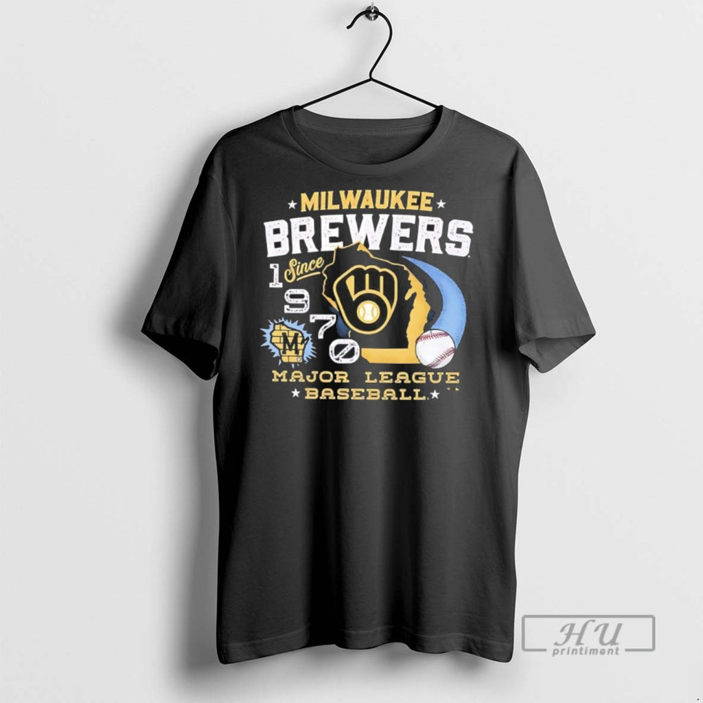 Officials Milwaukee Brewers Baseball 1970 National League Classic Shirt