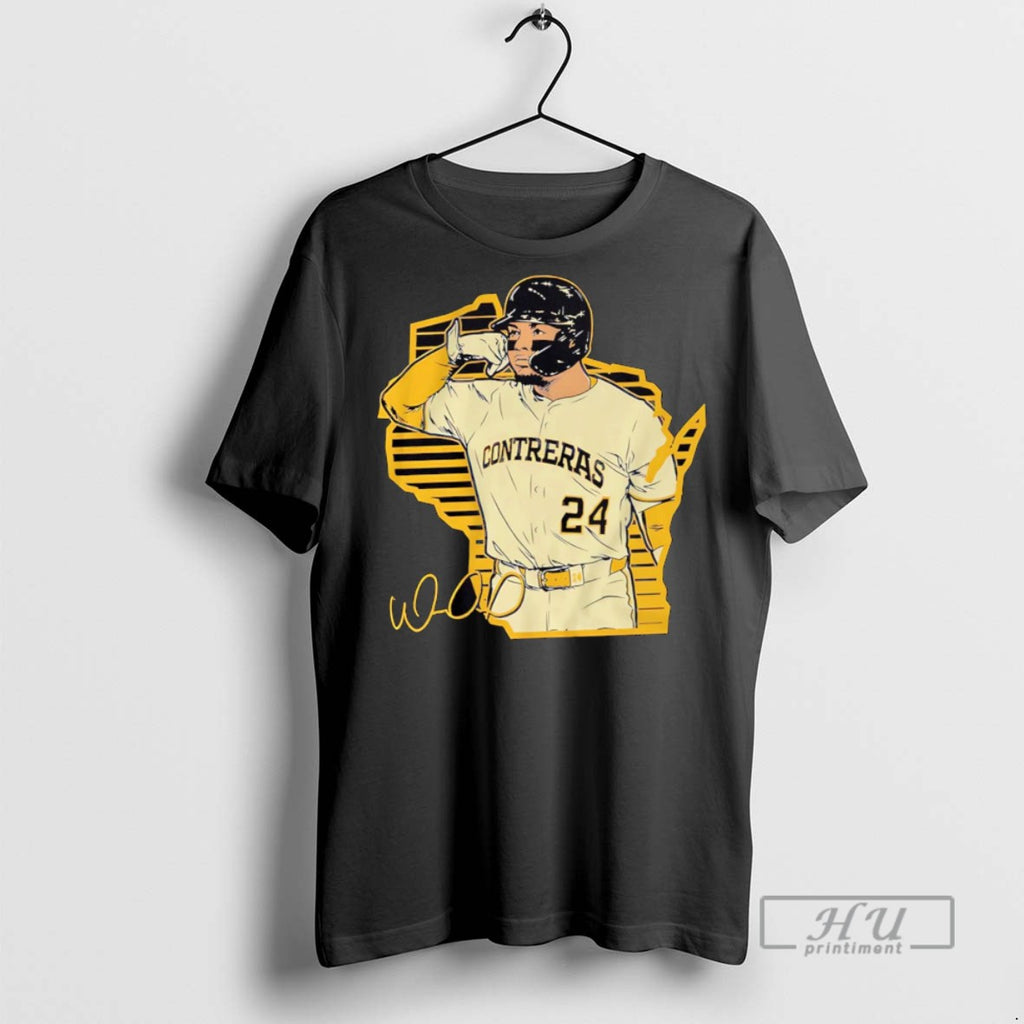Officials Milwaukee Brewers William Contreras Signature Call The Pen T Shirts Sweatshirt Hoodies