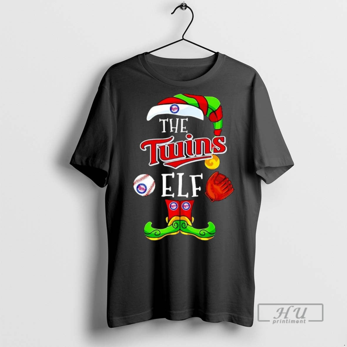 Officials Minnesota Twins Angels Elf Christmas Tee Shirt
