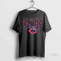 Officials Minnesota Twins Skulls Floral Graphic Baseball T Shirts
