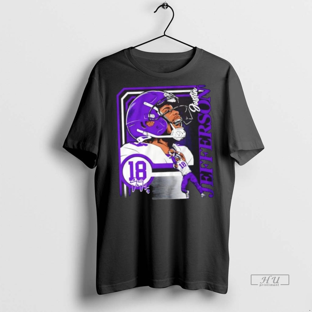 Officials Minnesota Vikings Justin Jefferson Collage Frame Tee Shirt Sweater