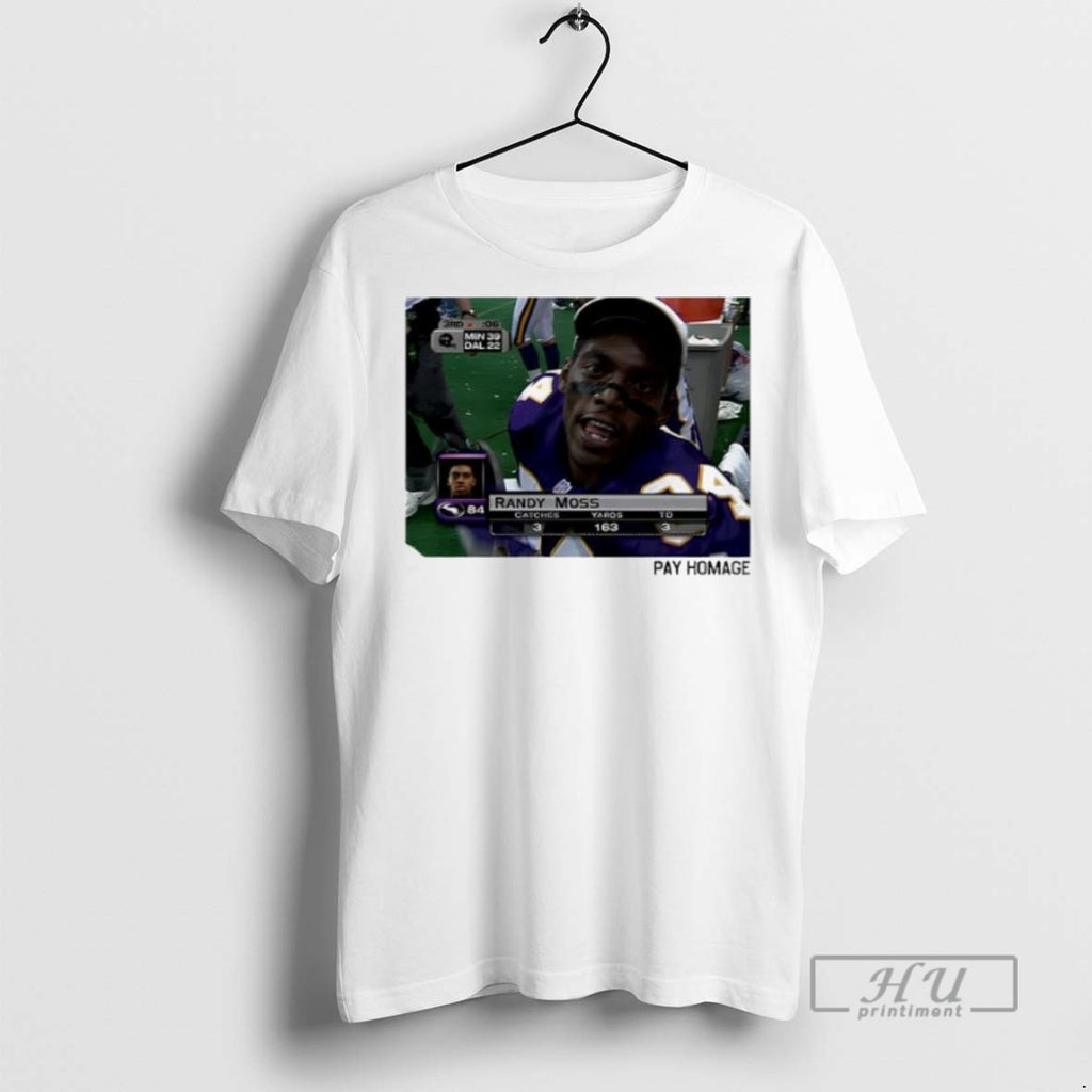 Officials Minnesota Vikings Randy Moss Homage Ash Pay Homage T Shirt Sweatshirt Hoodies