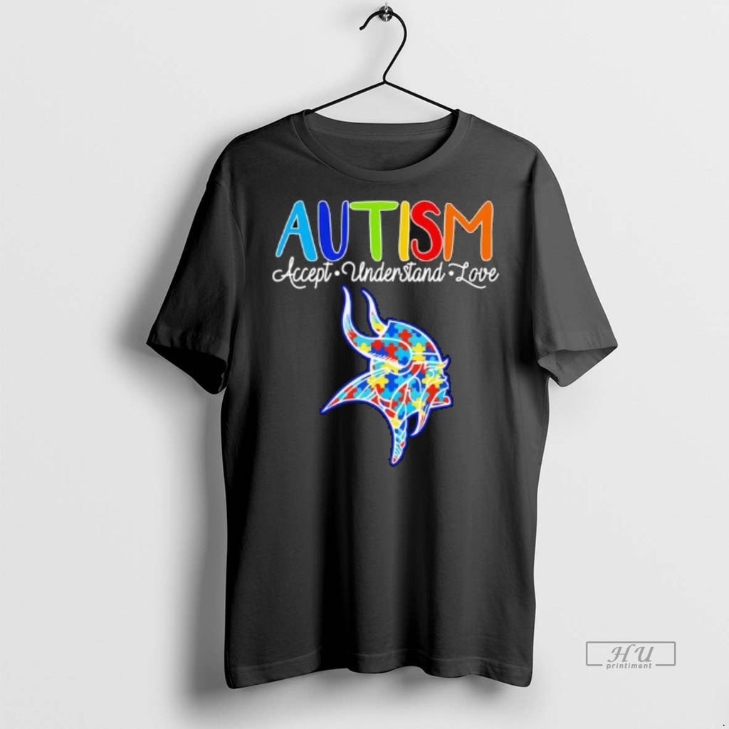 Officials Minnesota Vikings Autism Accept Understand Love Tee Shirt Sweater