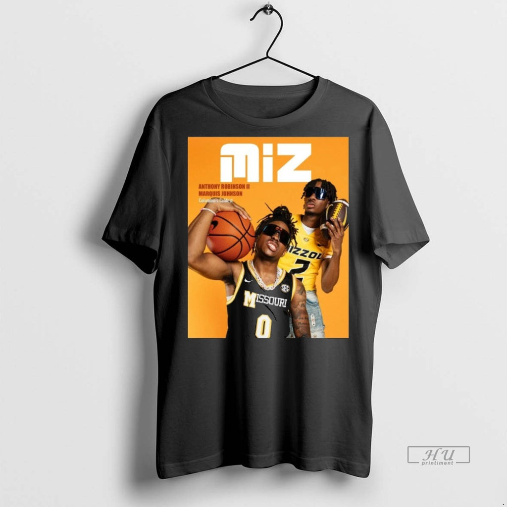 Officials Mizzou Hoops Anthony Robinson Ii Marquis Johnson Columbias Coldest Tee Shirt Sweater
