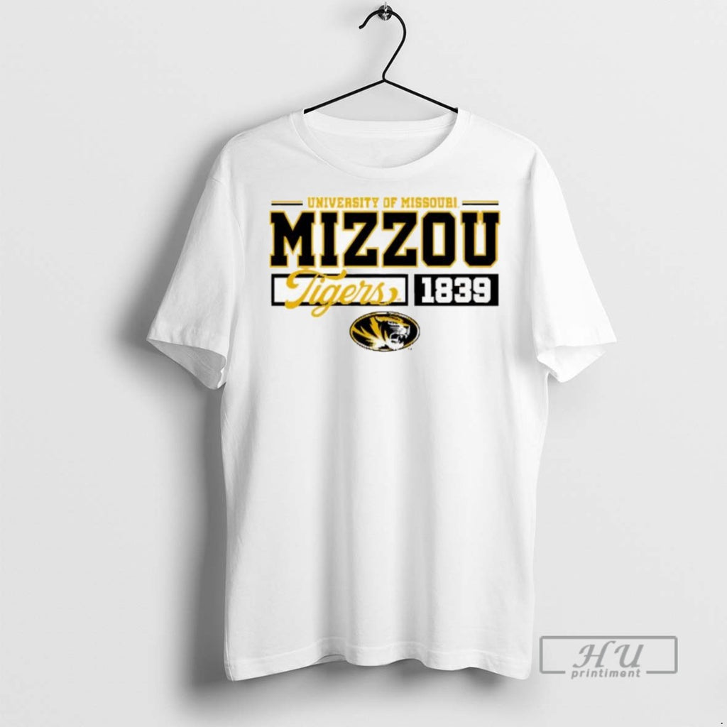 Officials Mizzou Tigers Bella Relaxed Athletic Script Est T Shirt Sweatshirt Hoodies