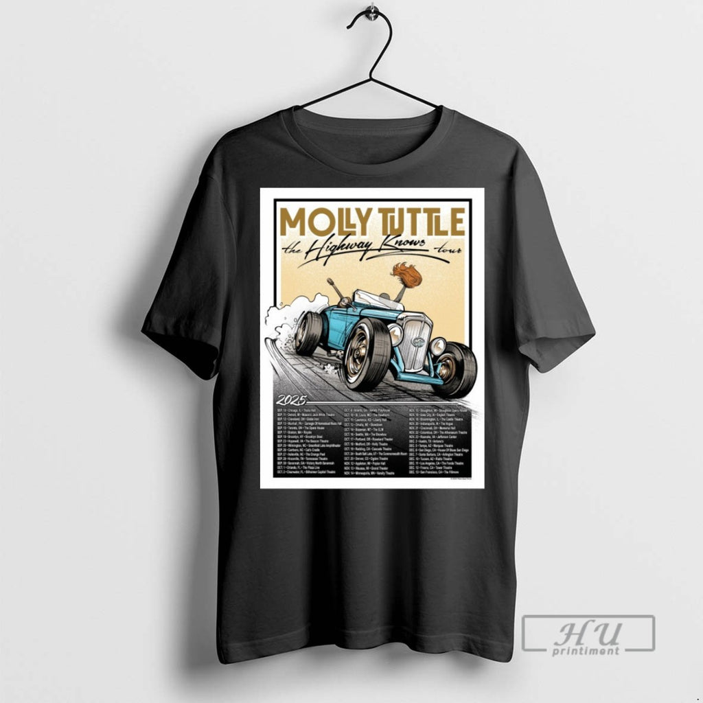 Officials Molly Tuttle The The Highway Knows Tour 2025 T Shirts Sweatshirt Hoodies