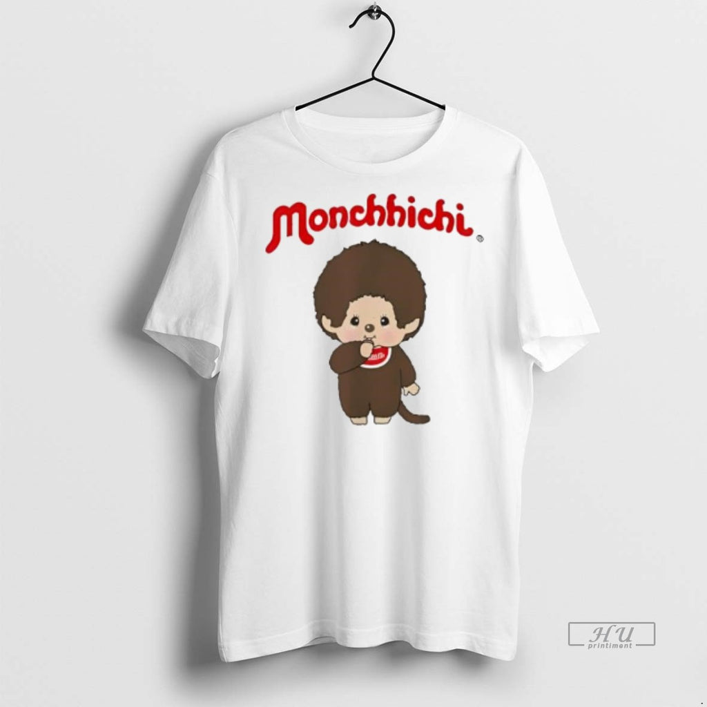 Officials Monchhichi Cute Stance Thumbs Up Fluffy Little Guy Tee Shirt Sweater