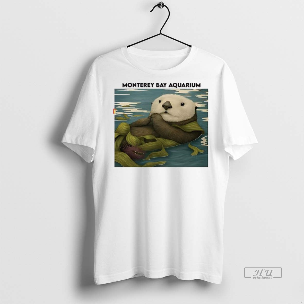 Officials Monterey Bay Aquarium Otter Tee Shirt Sweater