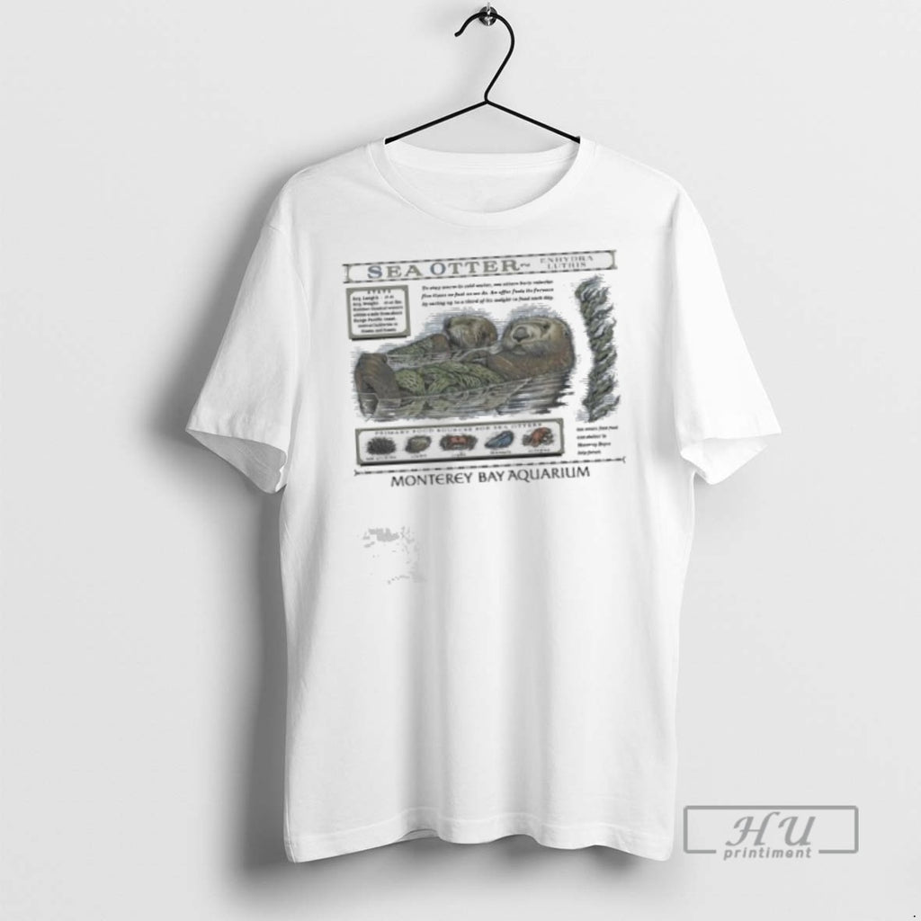 Officials Monterey Bay Aquarium Sea Otter Enhydra Lutris T Shirt
