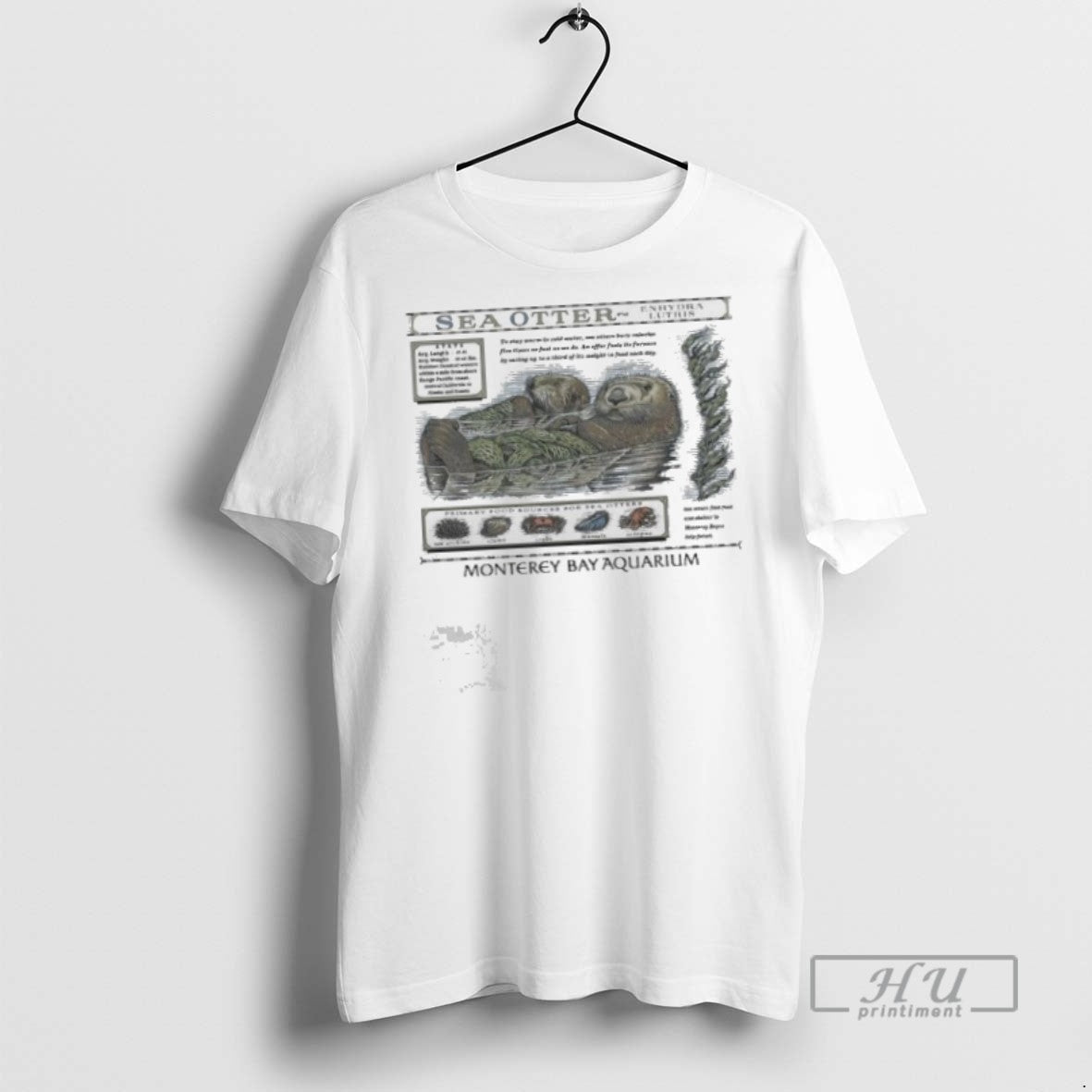 Officials Monterey Bay Aquarium Sea Otter Enhydra Lutris T Shirt